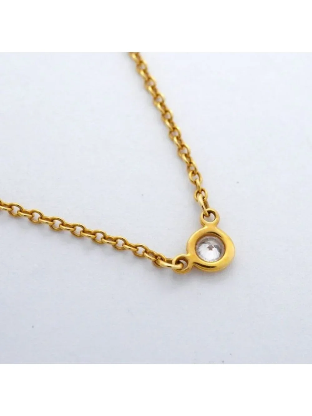★SOLD★ Tiffany & Co Necklace by the Yard 18k Yellow Gold Diamond - Picture 2 of 8